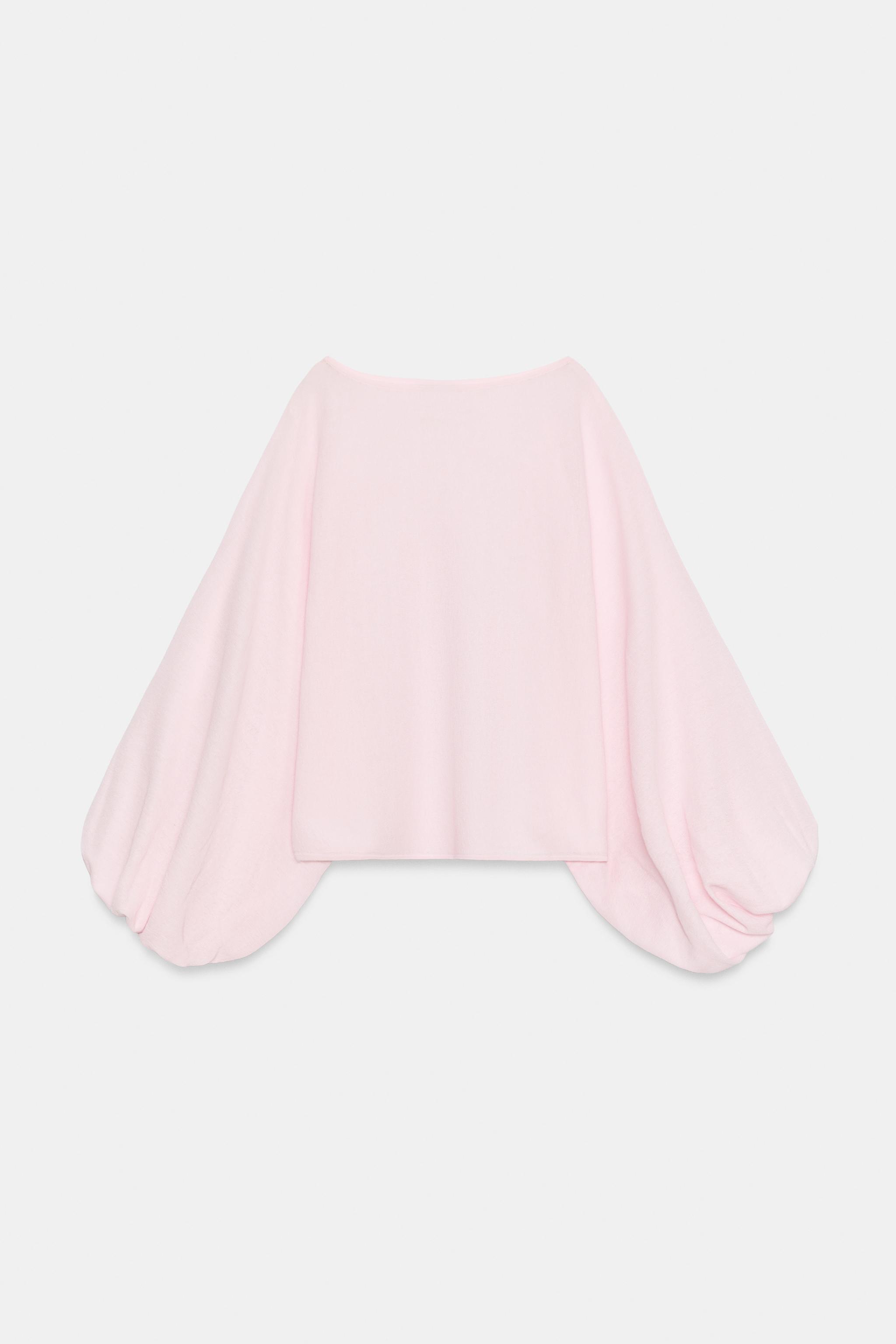 TOP EN MAILLE ET MANCHES AMPLES